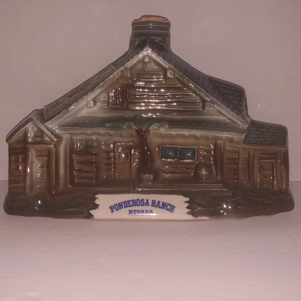 Kentucky bourbon whiskey decanter, 1969, PONDEROSA RANCH, NEVADA, Bonanza.